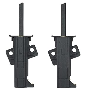 Kohlebürsten Kohlen für Waschmaschine mit Halter " L " Halterlänge 57mm passend für AEG Lavamat/Bosch/Siemens/Privileg