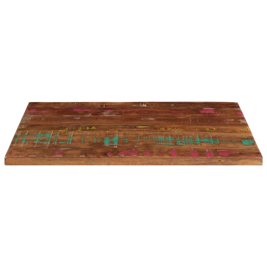 Tablero de madera maciza de 90 x 70 x 1,5 cm, rectangular, con diseño rústico, resistente y duradero, para cocina, comedor, balcón, camping