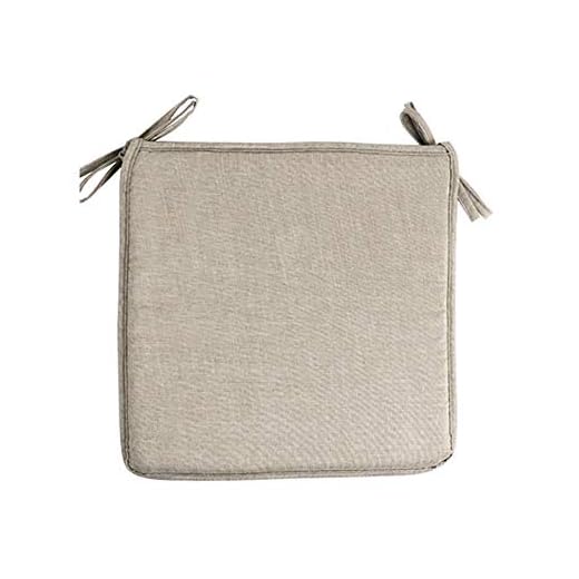 DoreenBow - Cojín de Asiento (40 x 40 cm, para Silla de Oficina, Coche, sillón), Caqui, Avec Bande