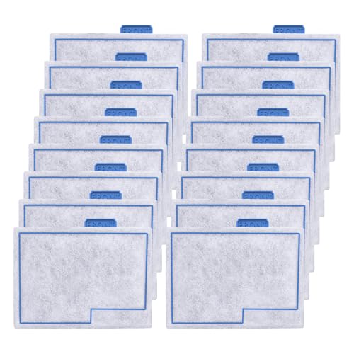 16 Pack Small Filter Cartridge Compatible with Aqueon, Aquarium Fish Tank Filter Cartridges Replacement for QuietFlow E Internal Power Filter Size 10 and Minibow Aquarium Filters Size 1/2.5/5 Gallon