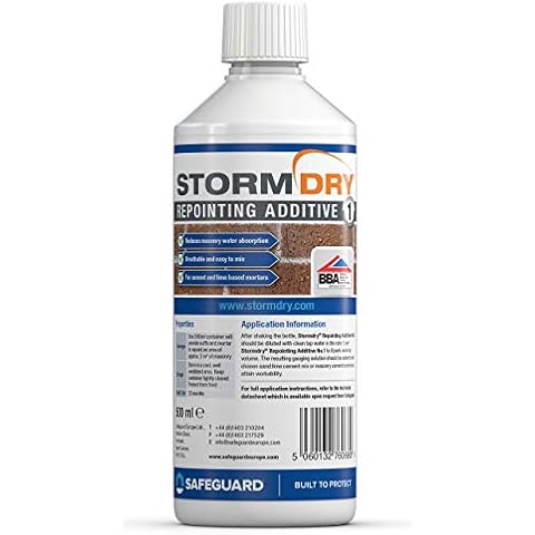 Stormdry Repointing Additive No1 - Wall Repointing - Breathable Protection Against Rain Penetration Cover
