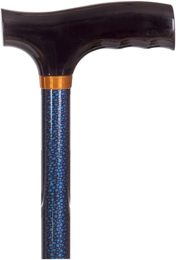 DMI Lightweight Aluminum Adjustable Walking Cane with Derby-Top Handle for Men and Women