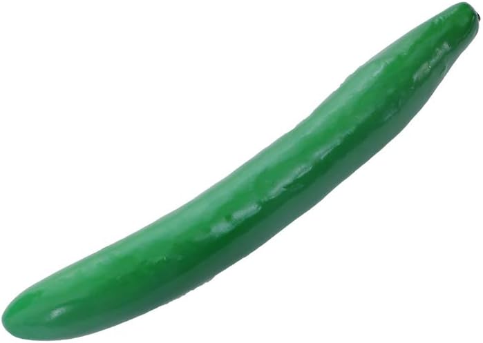 sourcingmap® Plastic Decorative Artificial Cucumber 24cm Long Green