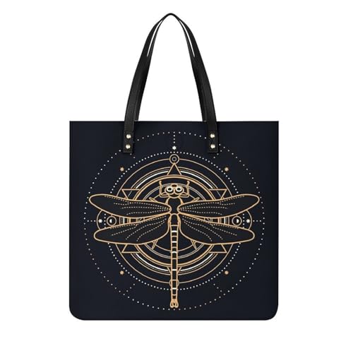 Sac à main shopper Libellule Dorée idéal pour vos voyages et sorties quotidiennes chic
