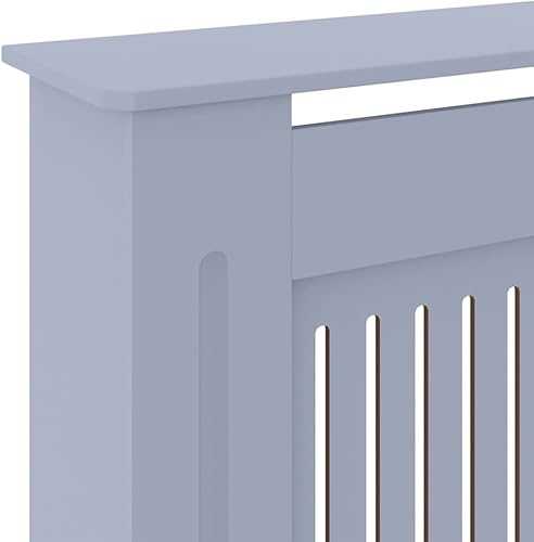 Miniatura 66 de 2 piezas de MDF para el hogar, calentador de sala de estar, soporte lateral para calefacción, cubierta de radiador, estante de gabinete de