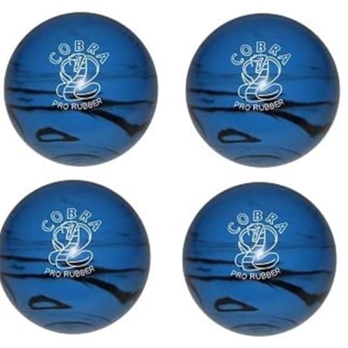 EPCO Candlepin Bowling Balls - Cobra Pro Rubber - Blue & Black (4 1/2 inch- 2lbs. 7oz.) 4 Balls
