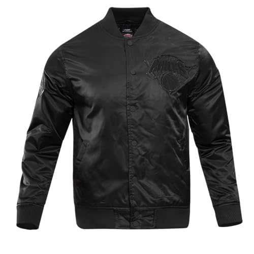 Pro Standard MENS NBA NEW YORK KNICKS CLASSIC 3BK SATIN JACKET BLACK L