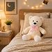 Imagen de SNOWOLF Osito de Peluche Lindo Peluche Suave Lindo Regalo de Juguete Infantil muñeca Oso niño cumpleaños niña San Valentín navideño