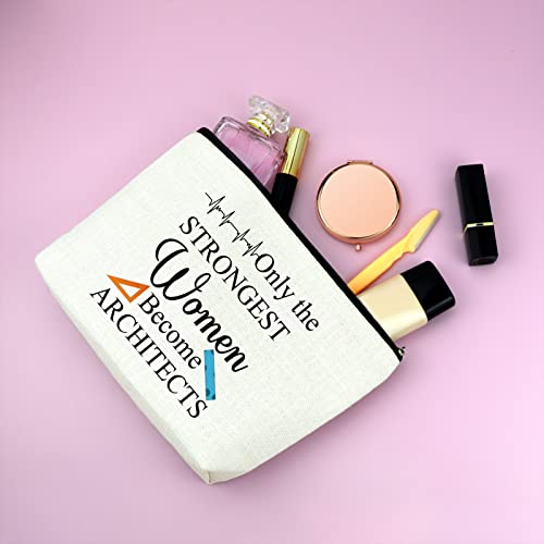 Architect Gifts For Women Makeup Bag Architect Student Gift Architectural Engineer Gift Architecture Gift For Friend Coworker Cosmetic Bag Birthday Christmas Gift For Architect Travel Makeup Pouch #TOP3