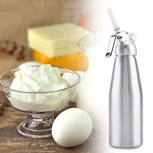 La Mejor Recopilación de Dispensador de crema batida los 5 mejores. 41 Dispensador de crema de 1000 ml, Sifon de Cocina para espumas,dispensador de crema batida de aluminio portátil botella espumador para postres, Pasteles, Crema, Salsas y más