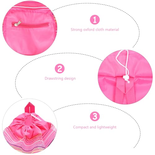 Bolsa de playa ligera y compacta pack de 2 mochilas de red transpirable para guardar conchas 4