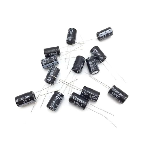 ICXLPMC 50pcs Aluminum electrolytic capacitor 470uF 25V 8 * 12 Electrolytic capacitor 470 uf