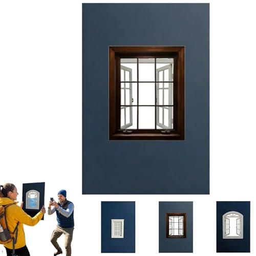 Accesorios Creativos para Ventanas, Marco De Ventana Portátil para Fotografía De Viajes, Accesorios De Fotografía para Paisajes, Retratos Y Vacaciones, para Capturar Perspectivas únicas(B)