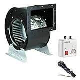 Gastro Airbox Radialventilator Industrie 230V 2200 m³/h Radialgebläse mit Drehzahlregler + 1.5 meter 3 Polig Kabel Lüftungbox