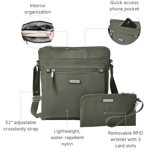 Image of Baggallini womens Go Bagg With Rfid Phone Wristlet