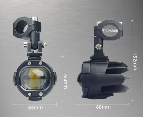 Feux additionnels moto LED double couleur avec câblage complet