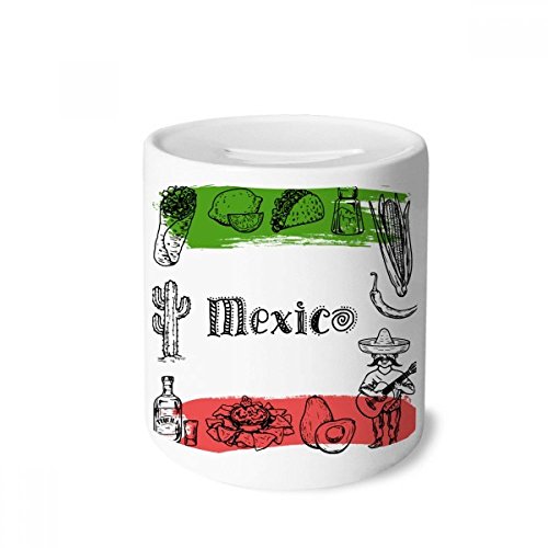 Tirelire en céramique Mexique cactus pour ne plus perdre vos pièces de monnaie