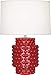 Robert Abbey RR801 Dolly - One Light Accent Lamp, Ruby Red Glazed Finish with Fondine Fabric Shade