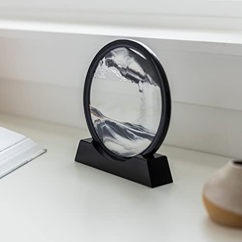 image for Generic A Mindful Office Moving Sand Art Decor (7 Inch Black Frame) - 