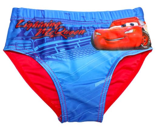 Russo Tessuti Costume Slip Bambino Boy Mutandina Mare Piscina Spiaggia Beach Cars Saetta Rosso 5/6 Anni Blu