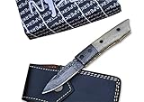 Perkin Klappmesser/Taschenmesser mit Damast-Klinge, Handgefertigt