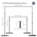 Cisain Pipe and Drape Background Stand,10x10ft Adjustable Backdrop Stand Heavy Duty with Heavy Metal Base for Parties Photography/Wedding/Birthday/Photo Video Studio