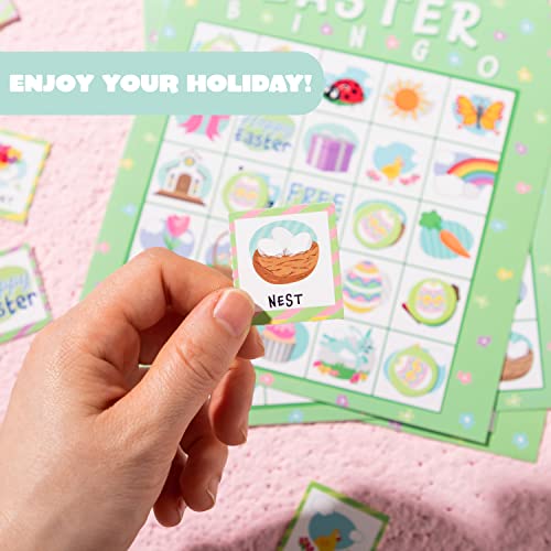 JOYIN-28-Players-Easter-Bingo-Cards-5×5-for-Easter-Party-Goodies-Games-Kids-School-Classroom-Gift-Indoor-Family-Activities-Basket-Filler-Stuffers JOYIN 28 Players Easter Bingo Cards 5×5 for Easter Party Goodies Games Kids School Classroom Gift Indoor Family Activities Basket Filler Stuffers