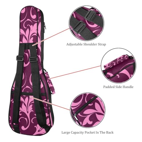 JRHEJTHH Housse imperméable pour ukulélé en tissu Oxford durable et élégant avec sac de rangement style floral géométrique – Marron, Multicolore., 25.9x9x3.1in/66x23x8cm, Moderne - Les Beatles, Paul McCartney, John Lennon, RIngo Starr, George Harrison JRHEJTHH Housse imperméable pour ukulélé en tissu Oxford durable et élégant avec sac de rangement style floral géométrique – Marron, Multicolore., 25.9x9x3.1in/66x23x8cm, Moderne – Image 4