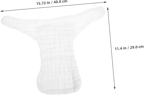 Miniatura 2 de 5 piezas de pañales reutilizables para niños y niñas, para recién nacidos y niñas, lavables a máquina, gasa de algodón, insertos de pañales de