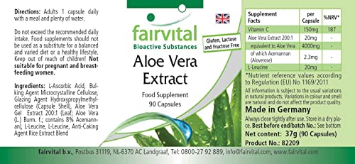 Aloe Vera capsules - VEGAN - 90 capsules - Aloë Vera barbadensis Miller voedingssupplement - Image 4