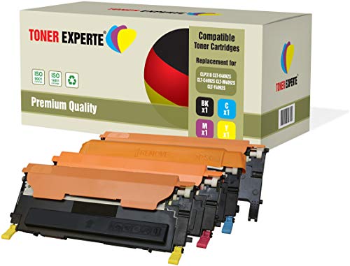TONER EXPERTE Pack de 4 Compatibles Cartuchos de Tóner Láser para Samsung CLP 310, CLP 310N, CLP 315, CLP 315W, CLX 3170, CLX 3170FN, CLX 3170FW, CLX 3175, CLX 3175FN, CLX 3175FW, CLX 3175N
