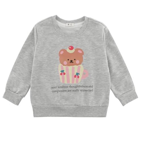 Baby and Toddler Boys Thin Crewneck Sweatshirts Kids Cotton Pullover Long Sleeve T-Shirts Tops 2-7 Years