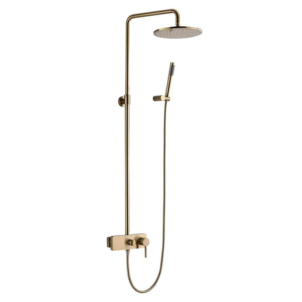 Shower Head Shower System Luxury Rain Mixer Shower Faucet Set Wall Mounted Multifunction Shower Combo Set with Handheld Shower Rain