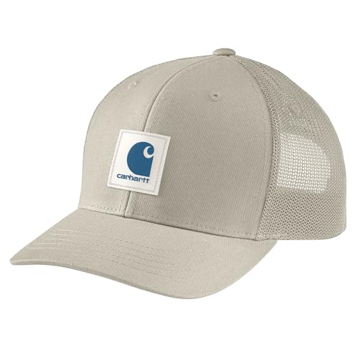 Image of Carhartt Men's Rugged Flex Twill Mesh-Back Logo Patch Cap