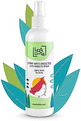 Anti-Insect Spray for Birds - 250ml with Margosa, Geraniol and Lavandino, Protects Your Birds from Any Insects