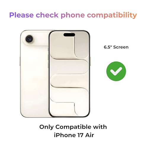 Image of ArmorGlass Borderless Tempered Glass Screen Protector compatible with iPhone 17 Air, 9H Hardness, 2.5D Curved Edge, Oleophobic Coating