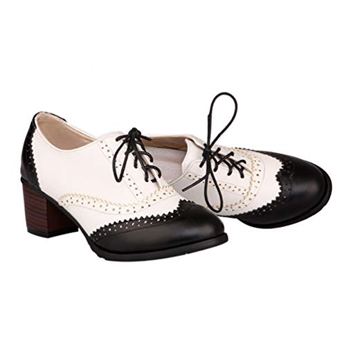 1 Par sapatos de salto alto feminino boca profunda mulas para mulheres saltos sapatos femininos oxfo