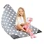 Cotton Canvas Grey Star