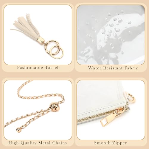 Image of YGR Womens Clear Bag for Stadium Events PVC Small Crossbody Purse for Concert, Party Sports Stadium Approved Present