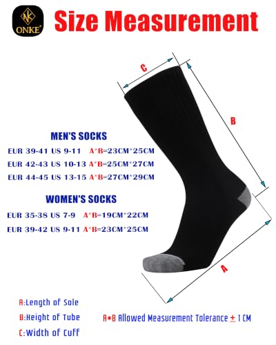 Image of ONKE Seamless Athletic Work Socks for Men Heavy Duty Boot Max Cushion Crew