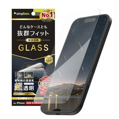 Simplism VvY iPhone 17 / 16 Pro P[XȂ  ʕی십KX TR-IP25M2-GLS-ARCC