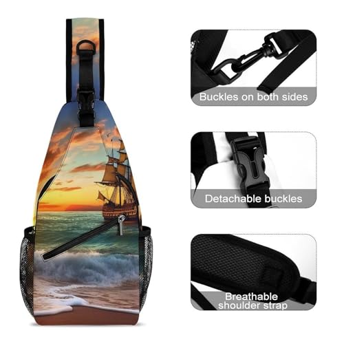 Mochila Deportiva Sling para Senderismo y Uso Casual miniatura 3