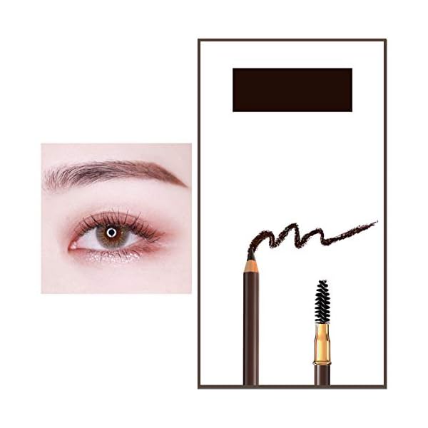 1pcs Eyebrow Pencil Longlasting Waterproof Durable Liner Eyebrow 5 Colors to Choose (2# Dark Brown)