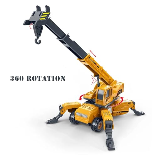 Image of Crane Toy Excavator Toy for Kids Unbreakable Bulldozer Construction Long Carne Vehicle for Kids 2 3 4 5 Year
