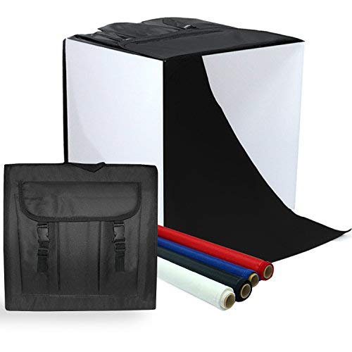 Limostudio Photography Table Top Photo Light Tent Kit, 24" Photo Light Box, Continous Lighting Kit, Camera Tripod & Cell Phone Holder Agg1069 #TOP5