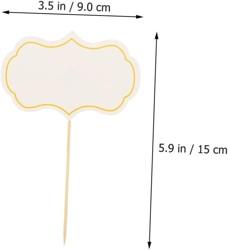 48pcs Blank Cheese Markers for Buffet Dinner Party Food Labels