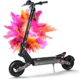 Kukirin Patinete Eléctrico Adultos Todoterreno,Patin Electrico,Scooter Electrico Potente Plegable/Autonomía de 75 km/Ruedas de 11'/Carga máxima 120kg/IP54/Doble Frenos de Disco-G4