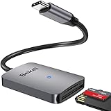 Lector de Tarjetas SD/Micro SD, Beikell Alta Velocidad Portátil Aluminio USB C Adaptador Tarjeta de Memoria para SD/Micro SD/MMC/TF/SDXC/SDHC, Compatible con MacBook Pro Air, iPad Pro Air, Galaxy
