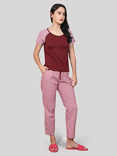 Image of Evolove Women Night Suit Set /Top Pyjama Set