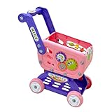 【Taille】: La taille du chariot de courses Mart est de 24,5 cm x 35 cm x 51 cm, ce qui est très approprié pour les enfants.